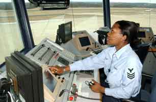 A Woman taking control of Air Traffic