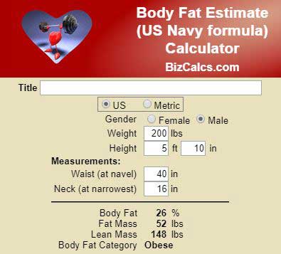 Fat Body Calculator