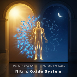 REV Jakaherd Conceptual medical illustration showing the cycle of nitric oxide b21f9122 596a 4e0e 9cfa 41567303d19c